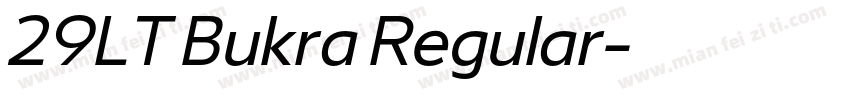 29LT Bukra Regular字体转换